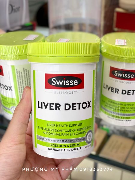 Viên Uống Thải Độc Gan Của Úc Swisse Liver Detox 120 Viên
