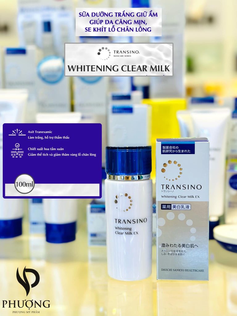 Sữa dưỡng trắng da Transino Ex (Transino Whitening Clear Milk EX 100ml)